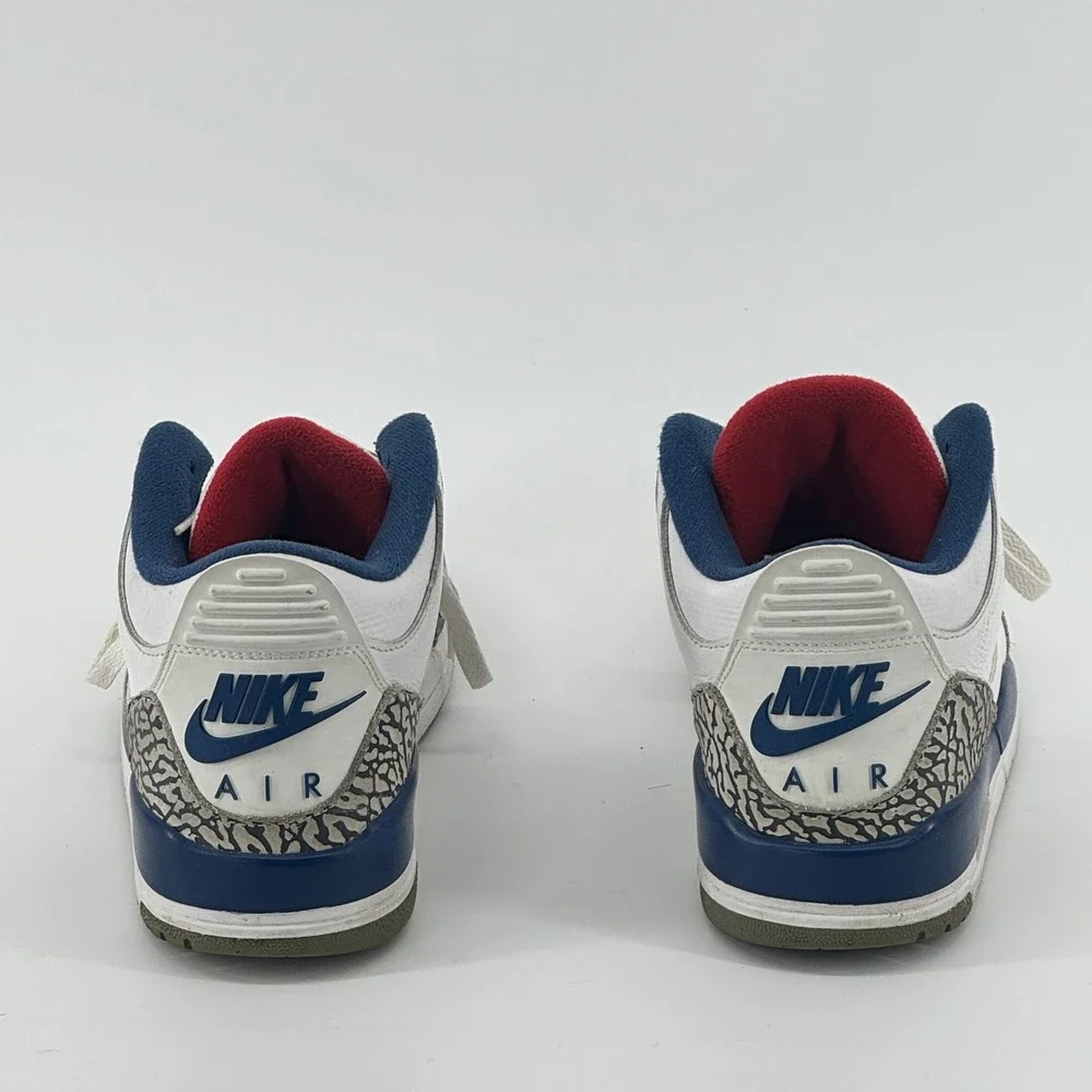 Nike Air Jordan 3 Retro OG True Blue 2016 Mens‎ White Blue Size 9 854262-106